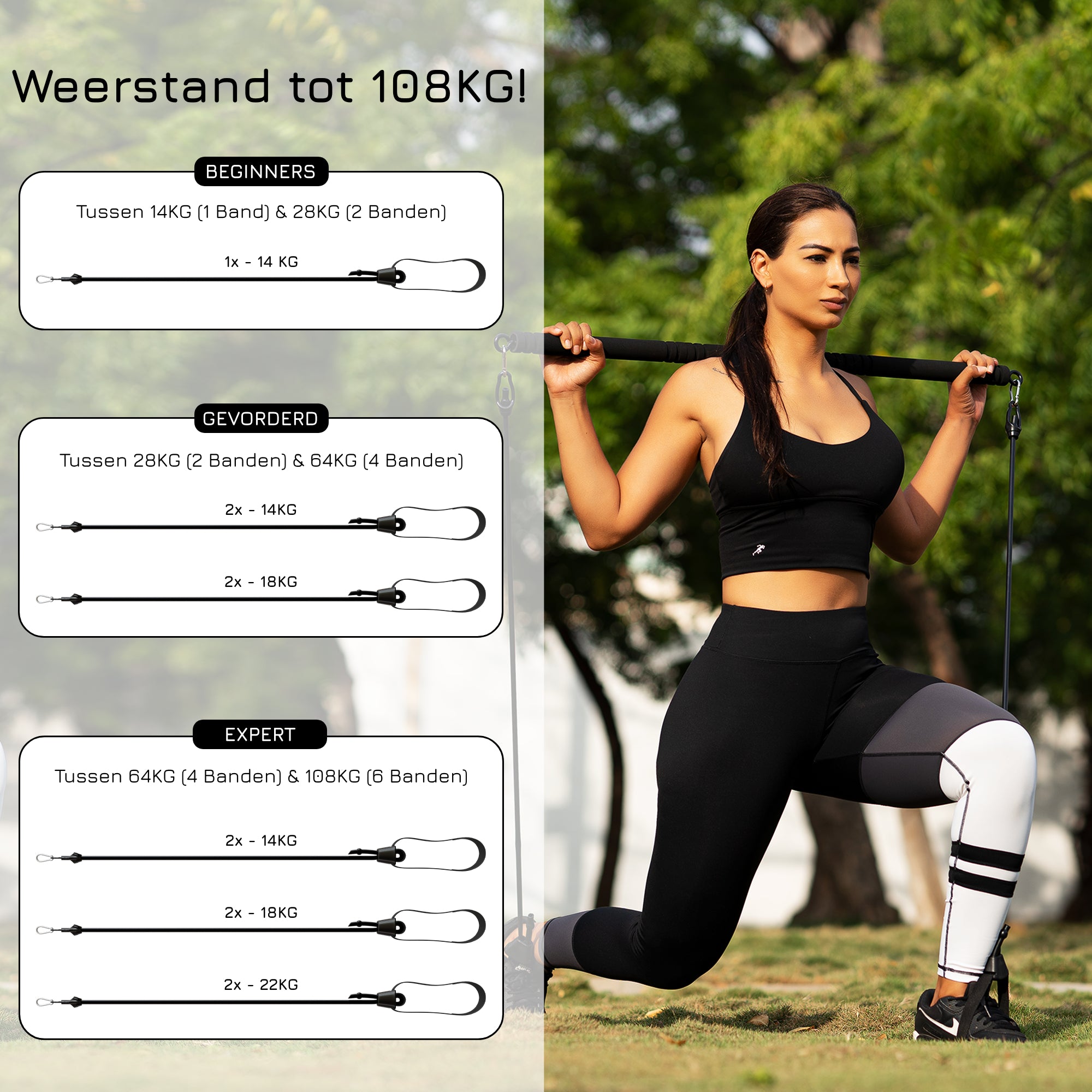 Pilates Bar Thuisworkout #kleur_zwart