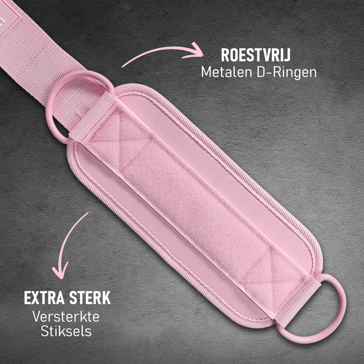 ankle straps roze 