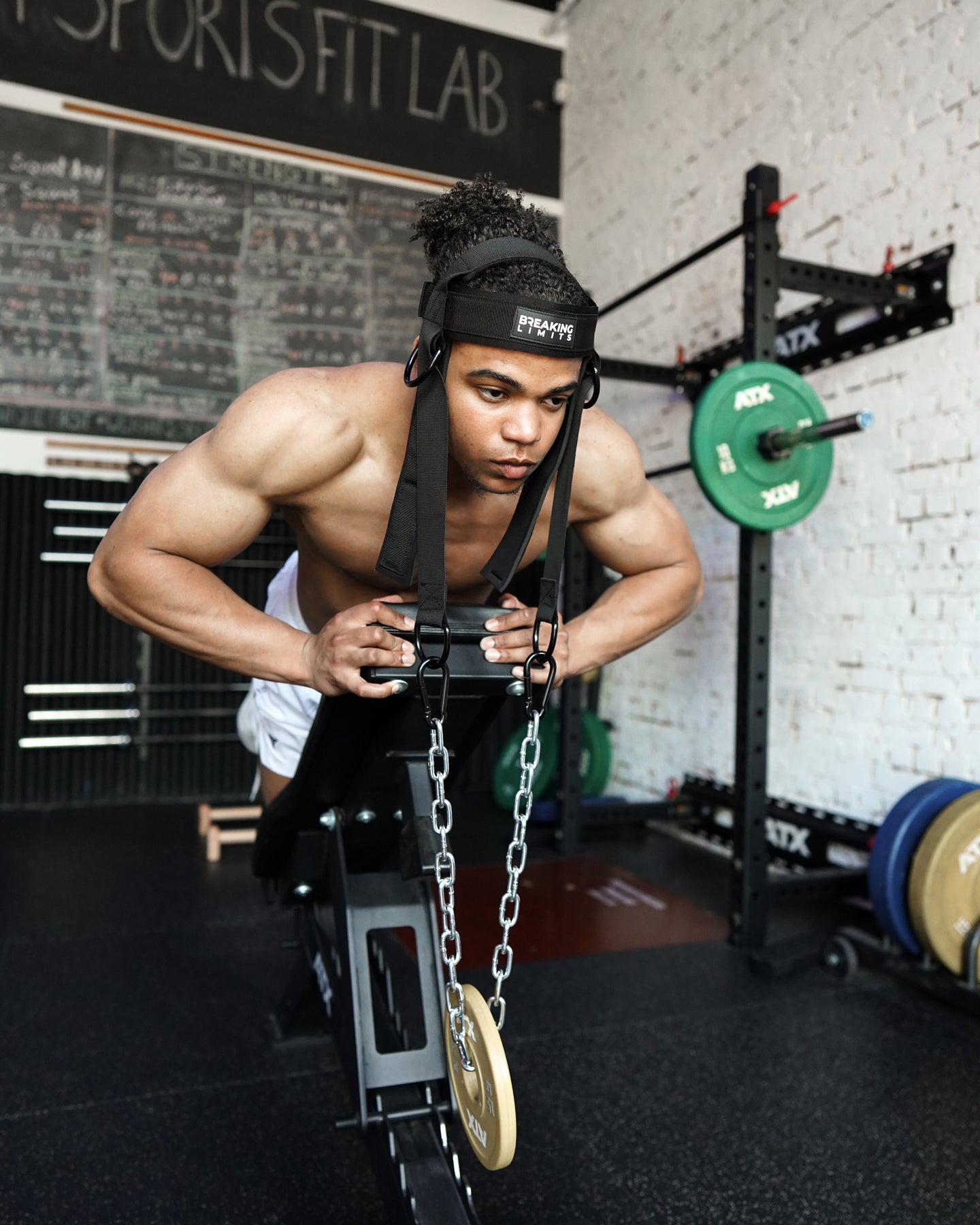 Rokoo Hoofdband Strengh oefenriem met ketting verstelbare nek power training riem gym fitness gewichtheffen uitrusting Rokoo Hoofdband Strengh oefenriem met ketting verstelbare nek power training riem gym fitness gewichtheffen uitrusting