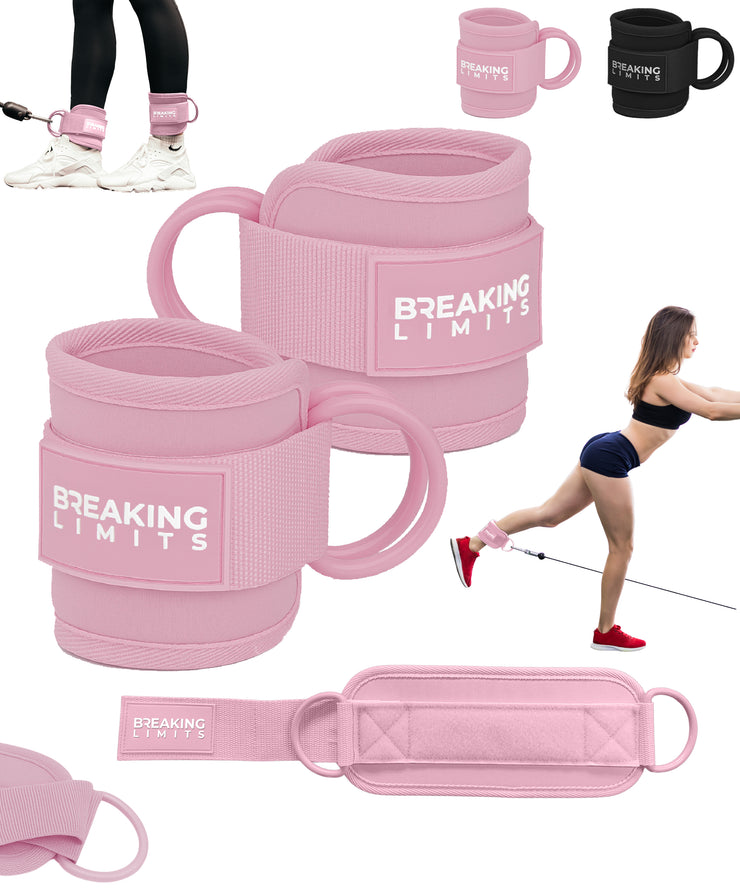 ankle straps roze 